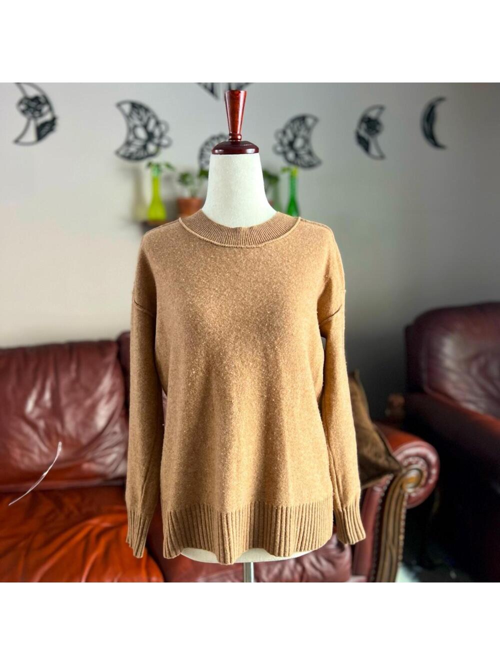 Anthropologie Pilcro Camel Knit Sweater – Women's Size XS